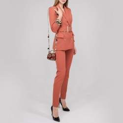 مملوكة مسبقًا حقيبة كتف دولتشي أند غابانا ميس سيسيلي ميني مطرزة قطيفة أحمر