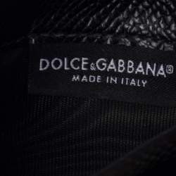Pre Owned Dolce & Gabbana Multicolor Graffiti Print Leather Card Holder