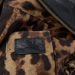 Pre Owned Dolce & Gabbana Black Leather Miss Class Satchel