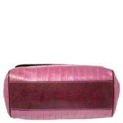 Dolce & Gabbana Purple Eel Leather Large Miss Sicily Bag