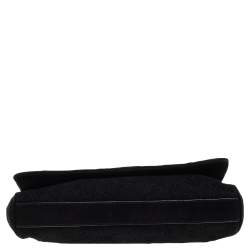 مملوكة مسبقًا Dolce and Gabbana Black Lace Flap Shoulder Bag