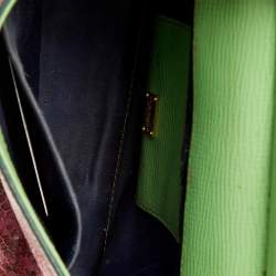 مملوكة مسبقًا Dolce & Gabbana Multicolor Crocodile and Python Small Miss Sicily Top Handle Bag