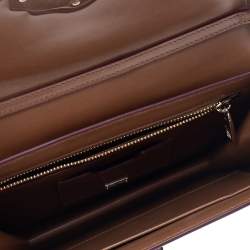 Pre Owned حقيبة كتف دولتشي أند غابانا لوسيا جلد ثعبان وجلد تمساح متعدد الألوان 