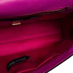 Pre Owned Dolce & Gabbana Multicolor Python Medium Miss Sicily Top Handle Bag