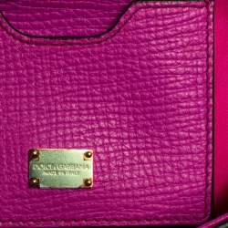 Pre Owned Dolce & Gabbana Multicolor Python Medium Miss Sicily Top Handle Bag