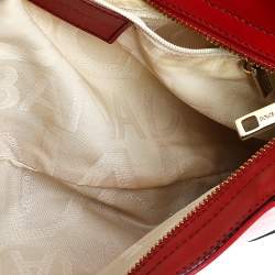 Pre Owned Dolce & Gabbana Red Leather Hobo