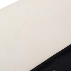 Pre Owned  حقيبة دولتشي أند غابانا ميس سيسيلي جلد أبيض/أسود يد علوية كبيرة