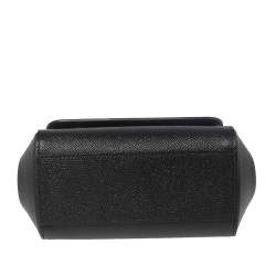 Pre Owned Dolce & Gabbana Black Leather Mini Miss Sicily Top Handle Bag