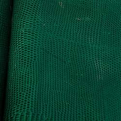 Pre Owned Dolce & Gabbana Green Lizard Embossed Leather Medium Miss Sicily Top Handle Bag