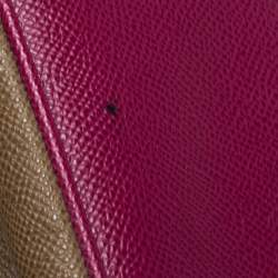 مملوكة مسبقًا Dolce & Gabbana Pink/Green Leather Large Miss Sicily Top Handle Bag