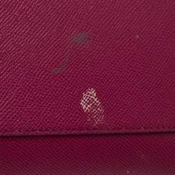 مملوكة مسبقًا Dolce & Gabbana Pink/Green Leather Large Miss Sicily Top Handle Bag