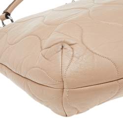 Pre Owned Dolce & Gabbana Beige Leather Miss Charles Hobo