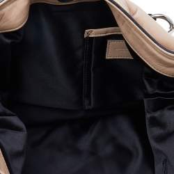 Pre Owned Dolce & Gabbana Beige Leather Miss Charles Hobo