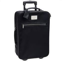 مملوكة مسبقًا Dolce & Gabbana Black Nylon Trolley Luggage