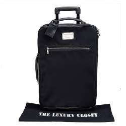 مملوكة مسبقًا Dolce & Gabbana Black Nylon Trolley Luggage