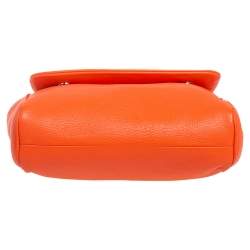 Pre Owned حقيبة دولتشي أند غابانا يد علوية ميس سيسيلي جلد برتقالي 