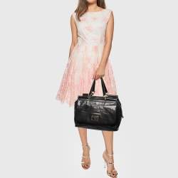 Pre Owned Dolce & Gabbana Black Leather Large New Miss Sicily Top Handle Bag