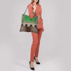 مملوكة مسبقًا Dolce & Gabbana Multicolor Printed Canvas Tote