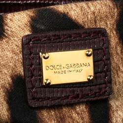 Pre Owned حقيبة دولتشي أند غابانا باست باكيت رافيا أزرق