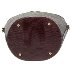 Pre Owned حقيبة دولتشي أند غابانا باست باكيت رافيا أزرق