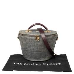 Pre Owned حقيبة دولتشي أند غابانا باست باكيت رافيا أزرق