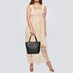 Pre Owned حقيبة يد توتس دولتشي أند غابانا بياتريس جلد أسود