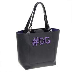 Pre Owned حقيبة يد توتس دولتشي أند غابانا بياتريس جلد أسود