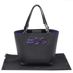 Pre Owned حقيبة يد توتس دولتشي أند غابانا بياتريس جلد أسود