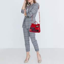 Dolce Gabbana Red Leather Soft Miss Sicily Bag - ShopperBoard