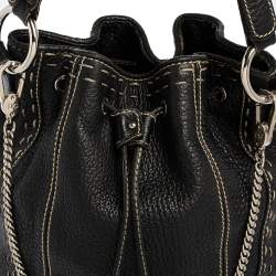 مملوكة مسبقًا حقيبة باكت دولتشي أند غابانا أربطة جلد أسود