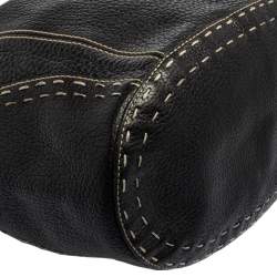 مملوكة مسبقًا حقيبة باكت دولتشي أند غابانا أربطة جلد أسود