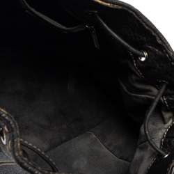 مملوكة مسبقًا حقيبة باكت دولتشي أند غابانا أربطة جلد أسود