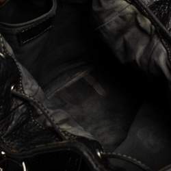 مملوكة مسبقًا حقيبة باكت دولتشي أند غابانا أربطة جلد أسود