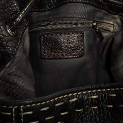 مملوكة مسبقًا حقيبة باكت دولتشي أند غابانا أربطة جلد أسود