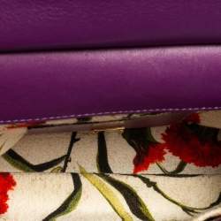 مملوكة مسبقًا Dolce & Gabbana Multicolor Crocodile and Python Small Miss Sicily Top Handle Bag