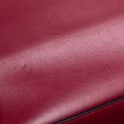 مملوكة مسبقًا Dolce & Gabbana Black Lizard Embossed Leather Medium Lucia Medium Shoulder Bag