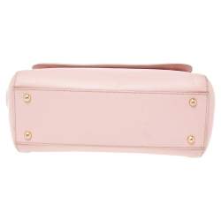 Pre Owned حقيبة دولتشي آند غابانا ميس سيسيلي جلد وردي متوسطة بيد علوية