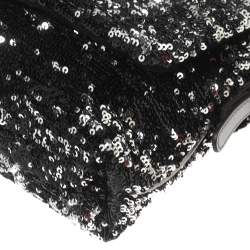Pre Owned Dolce & Gabbana Metallic Sequin Miss Charles Shoulder Bag