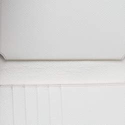 Pre Owned Dolce & Gabbana Off White Leather Miss Sicily Von Smartphone Bag