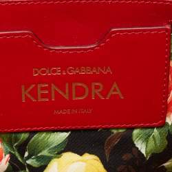 Pre Owned Dolce & Gabbana Multicolor Woven Straw and Lurex Fabric Kendra Basket Tote