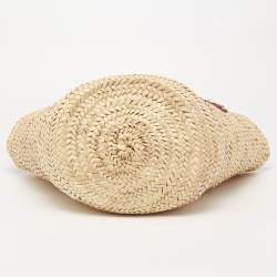 Pre Owned Dolce & Gabbana Multicolor Woven Straw and Lurex Fabric Kendra Basket Tote