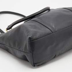 Pre Owned Dolce & Gabbana Black Leather Tote