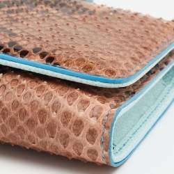 Pre Owned Dolce & Gabbana Multicolor Python Miss Sicily Von Wallet on Chain