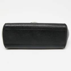 Pre Owned Dolce & Gabbana Black Leather Small Miss Sicily Top Handle Bag
