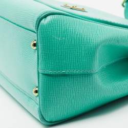 مملوكة مسبقًا حقيبة كتف دولتشي أند غابانا ميس سيسيلي جلد خضراء متوسطة بيد علوية