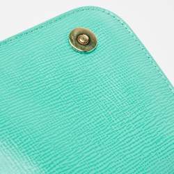 مملوكة مسبقًا حقيبة كتف دولتشي أند غابانا ميس سيسيلي جلد خضراء متوسطة بيد علوية