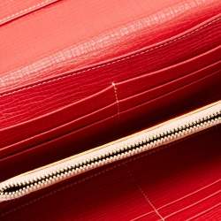 مملوكة مسبقًا Dolce & Gabbana Light Pink/Red Leather Miss Sicily Von Wallet on Chain