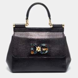 Dolce & Gabbana Hand Bag From The Sicily Line In The Small Size in Natural