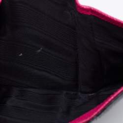 Pre Owned محفظة دولتشي أند غابانا جلد نقشة السحلية أسود ثلاثية الطي مضغوطة