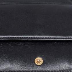 Pre Owned محفظة دولتشي أند غابانا جلد ثعبان أسود / بنفسجي طية ثلاثية